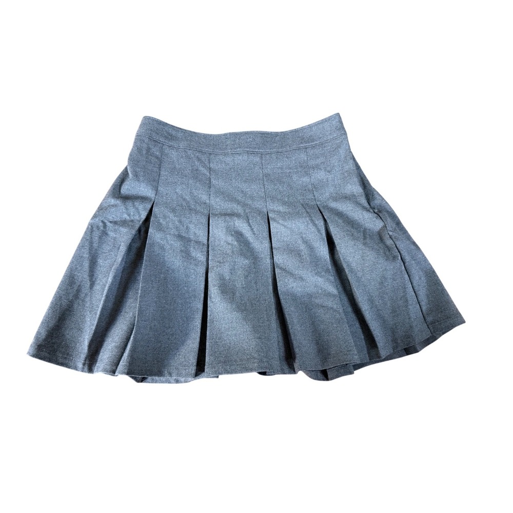 Hollister Ultra High-Rise Pleated Mini Skort Heather Grey Medium NWT
